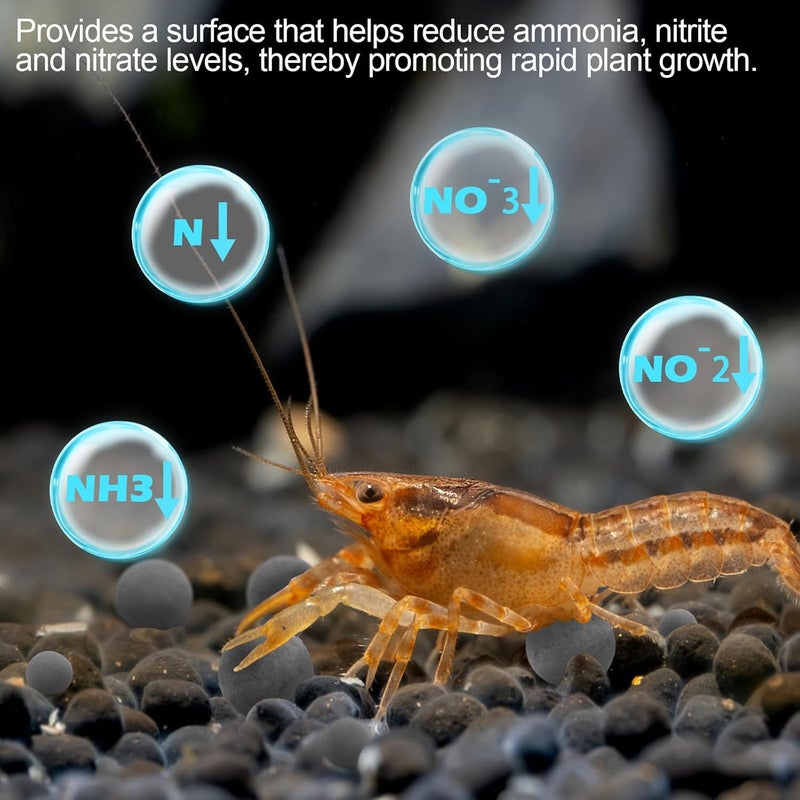 Verplexter Shrimp Tourmaline (10 Packs of Regular Tourmaline) Contains Calcium and Over 30 Elements, which can Improve Health, Color, Shedding, Reproduction, and Survival Rates - Image 4